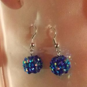 Blue Jewel Earrings